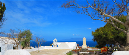 藍(lán)天下的希臘美景